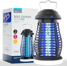 Bug Zapper Outdoor & Indoor, Mosquito Repellent Outdoor Patio, Portable & Rechar