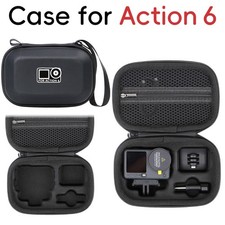 PU Storage Bag For DJI Osmo Action 6 Camera Shockproof Carry Travel Case Cover