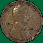 1912 Lincoln Wheat Cent Very Fine VF Coin #36109