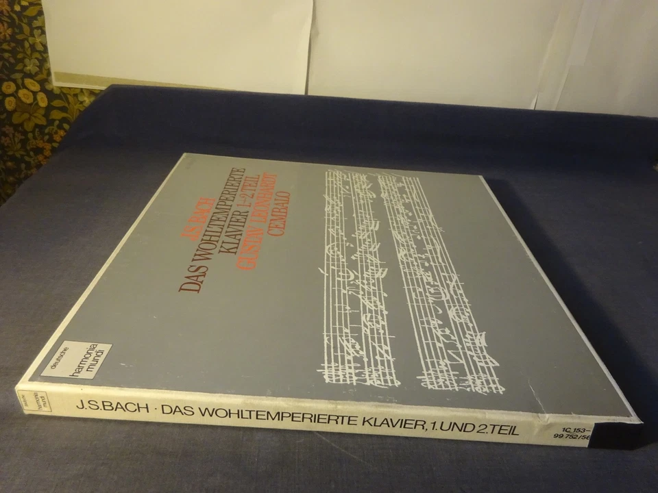 BACH - THE WELL-TEMPERED CLAVIER BK 1+2 5LP BOX, HARMONIA MUNDI 1C 153-99 752/56 - Image 3 of 4