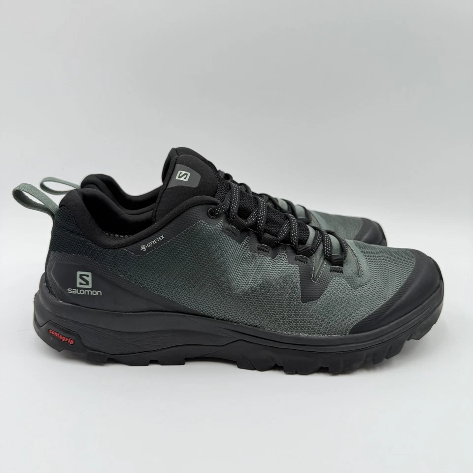 Zapatos de senderismo Salomon Vaya GTX para mujer talla 10 para hombre 8,5 Gore-Tex verde negro Trail Foto 4 de 4
