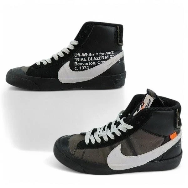 Blazer Nike Mid x Off-White Grim Reaper AA3832-001 homme taille US8 avec boît... - Photo 2/4