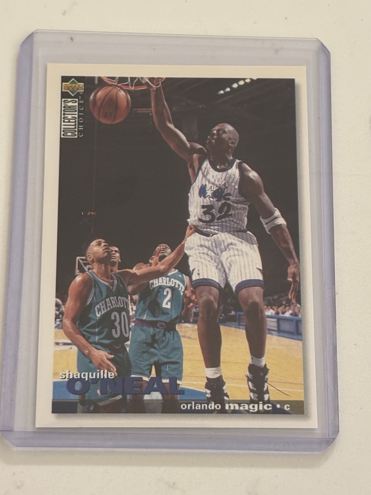 Shaquille O'neal #286 Basketball Cards 1995 Collector's Choice trading card — raw and PSA graded price guide