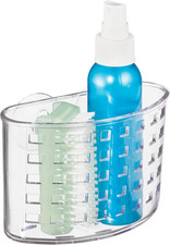 Clear Suction Cup Shower Caddy - USA Made Bathroom Organizer