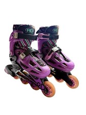 Patines en línea ajustables para niñas Roller Derby niñas talla 12-2