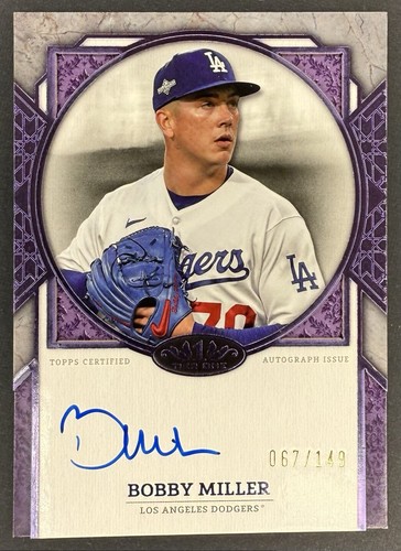 2024 Topps Tier One - Next Level Autographs Bobby Miller #NLA-BM Purple Foil...