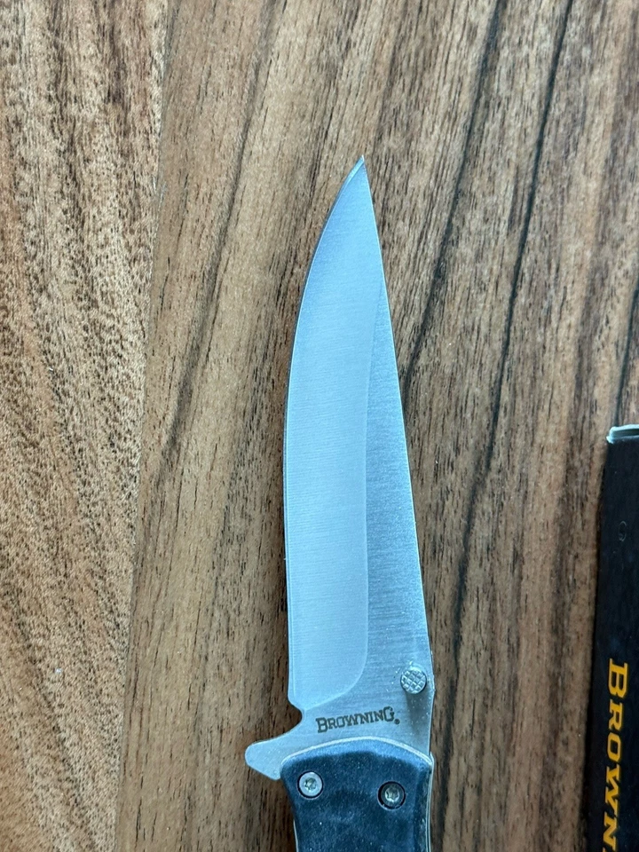 Cuchillos Browning - Modelo 0429B - Inoxidable - Negro - Cuchillo Plegable de Bolsillo Foto 3 de 4