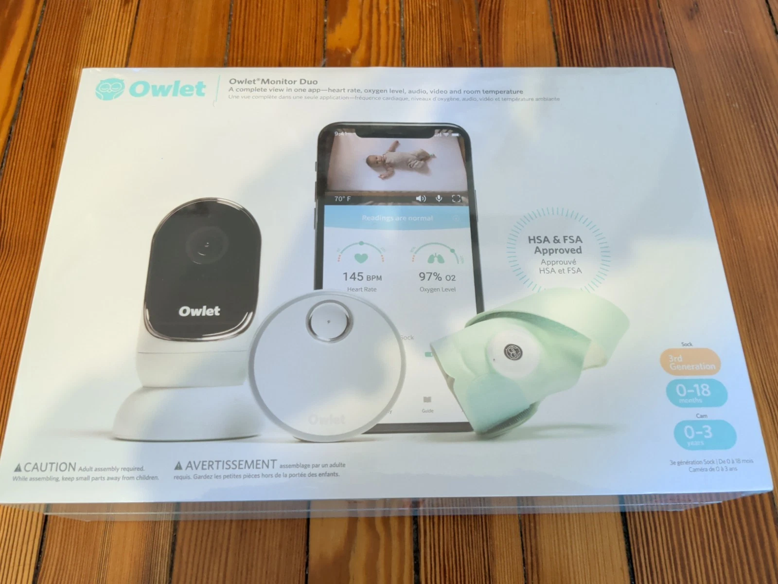 NEW Owlet Duo Baby Monitor Smart Sock HD Video Camera 3rd Generation Sock SEALED
Opens in a new wind