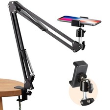 TARION Overhead Video Arm Articulating Flexible Cell Phone Holder for Desk Table
