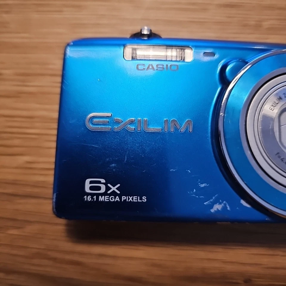Digitalkamera CASIO Exilim Ex-ZS20 Blau Leicht Abgenutzt Kratzer Cam Getestet - Bild 2 von 4