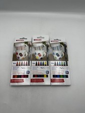 Edding 4200 Porcelain Brush Pen Oven Bake Marker Pen Set - Three Colour Sets