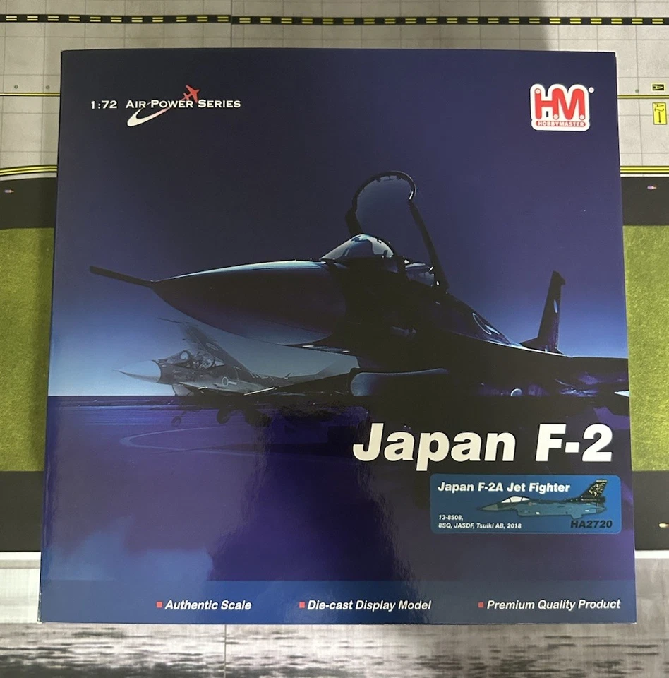 Hobby Master 1/72 F-2A JASDF 8th Hikotai Black Panthers Tsuiki AB Japón HA2720 Foto 3 de 4