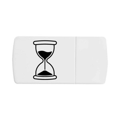 Pillendose ''Sand Timer'' mit Tablettenteiler (PI00040801)