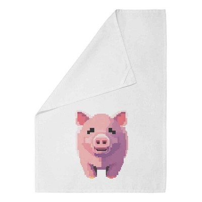 Geschirrtuch/Geschirrtuch 'Pixel Art Pig' Baumwolle (TW044605)