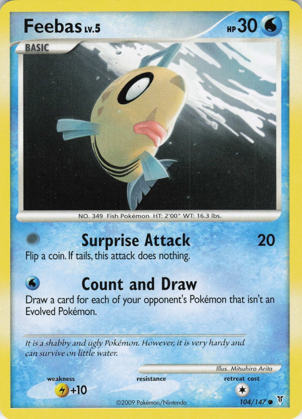 Feebas 104/147 Supreme Victors Common Normal Pokémon TCG