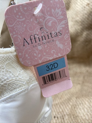 affinitas 3512 ivory bra 34DD Bridal White New With Tags Underwire - Picture 5 of 9