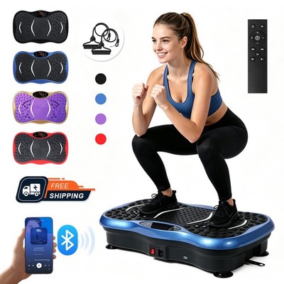 Vibration Plate Exercise Machine 1000 Nodes 22 Magnetic Stones 99 Speed 330LB