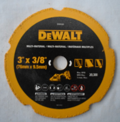 Dewalt 3'' In. x 3/8'' Arbor Diamond Cut-Off Wheel Multi Material DW8530