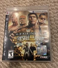THQ WWE Legends of WrestleMania PS3 Manual Included T Teen Sports Wrestling