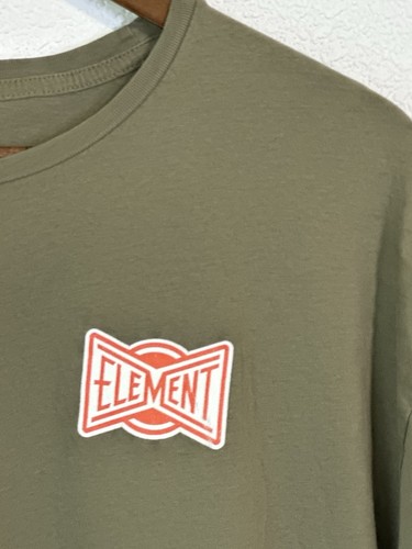 Element Camicia Skateboard Adulto Taglia 2XL Verde Manica Corta Skater Uomo - Foto 4 di 8