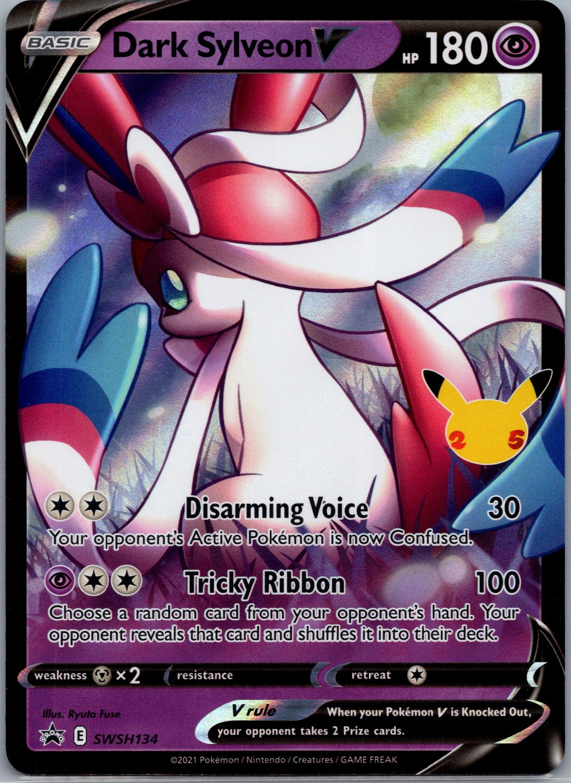 Dark Sylveon V SWSH134 SWSH: Sword & Shield Promo Cards Pokemon TCG Promo NM