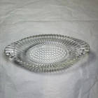 Vintage Clear Pressed Depression Glass Oval Candy Dish