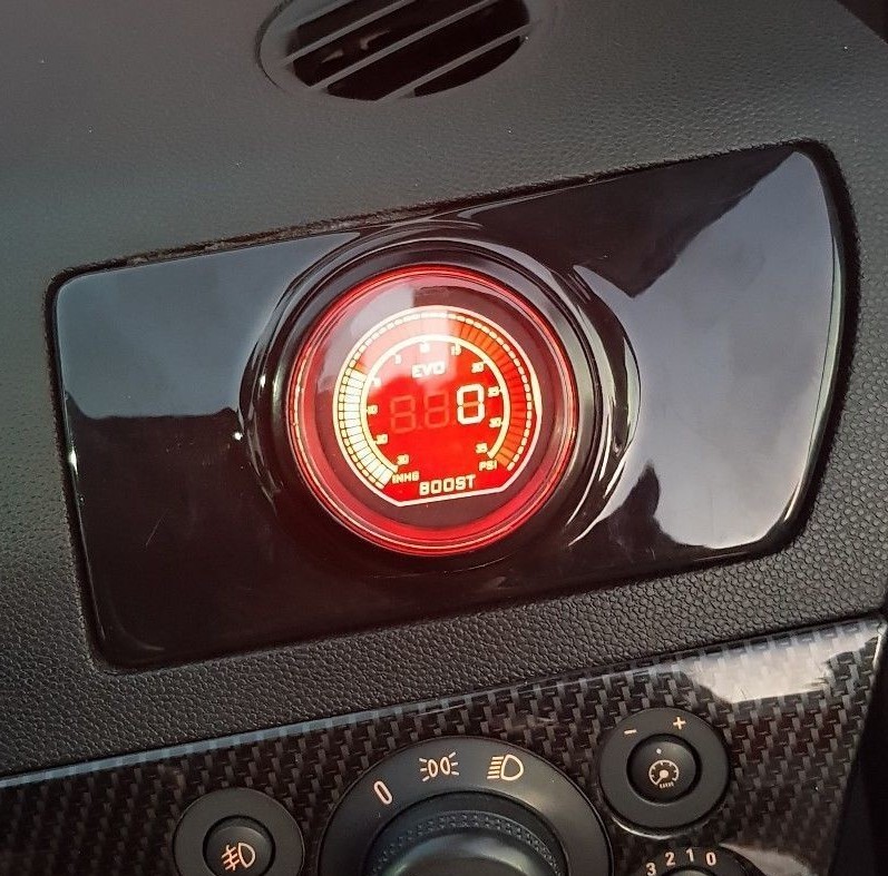Vauxhall Astra H MK5 VXR Single Air Vent Gauge Pod adapter Gloss black