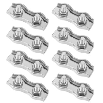 40pcs Serre Cable Acier 3mm, 304 En Acier Inoxydable, Surface