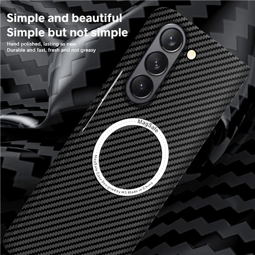Für Samsung Galaxy Z Fold 3 4 5 6 Ultradünne Magnetische Kohlefaser Hülle Cover - Bild 11 von 24