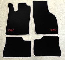 Autoteppich Fußmatten Set für Opel Calibra u. 16V 1990-97 silber rot 4teilig Neu