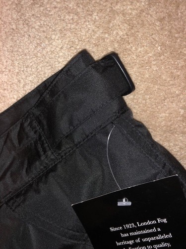 NWT Boys LONDON FOG Black Snow Pants w/Adjustable Waist, Boot Gaiters, Med 10/12 - Picture 5 of 9