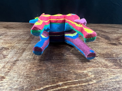 Upcycled Recycled Flip Flop Rainbow Giraffe Sculpture - Picture 7 of 8