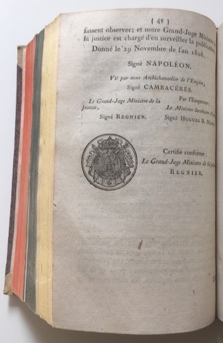 LES CINQ CODES reliés en 1 vol NAPOLÉON-PROCÉD.CIVILE-PÉNAL bulletin des lois - Picture 12 of 12
