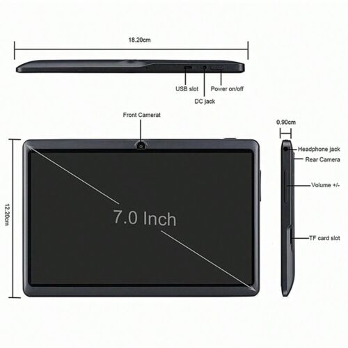 2025 New Kids Tablet, 7 Inch Android 9.0, 2GB+ 32GB, Dual Camera, WiFi Tab - Picture 7 of 13