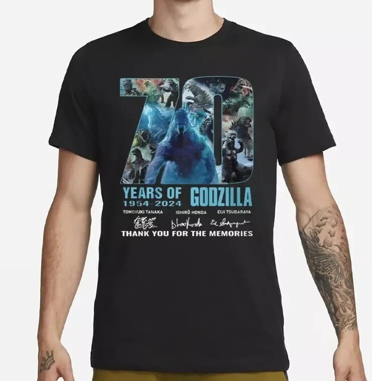 70 Years Anniversary Godzilla Thank You For The Memories T-Shirt TR2111_18