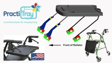 Rollator Walker Tray available in BLACK to match any color walker.