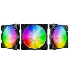 Quiet Computer Case Air Cooling Hydraulic Bearing Fan 120mm 4-Pin RGB LED Light