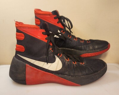 Nike Hyperdunk 2015 Men's Size 9 Red & Black High Top Sneakers Shoes