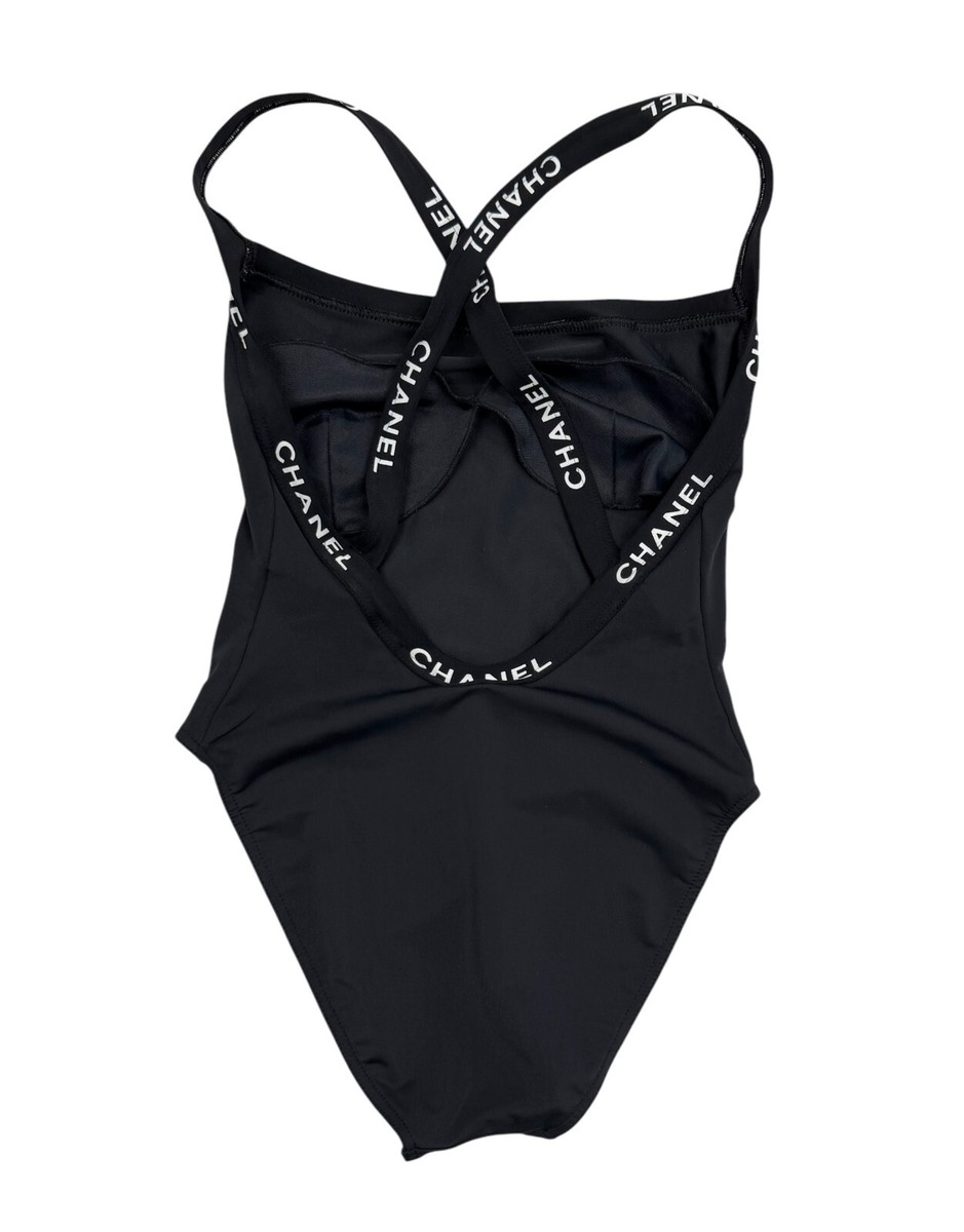 水着・ラッシュガード CHANEL Vintage Swimsuit CHANEL Vintage CC Logo Swimwear Swimsuits #38 One-piece