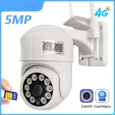 5MP4G SIM Card Security Camera home PTZ H.265 Speed Dome Auto Tracking Camhi APP