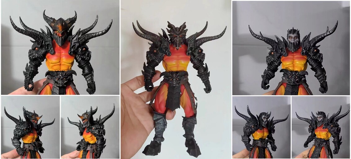 1/12 Mythic Legions Fit AETHON & ARETHYR Fire Demon Head Sculpt NO