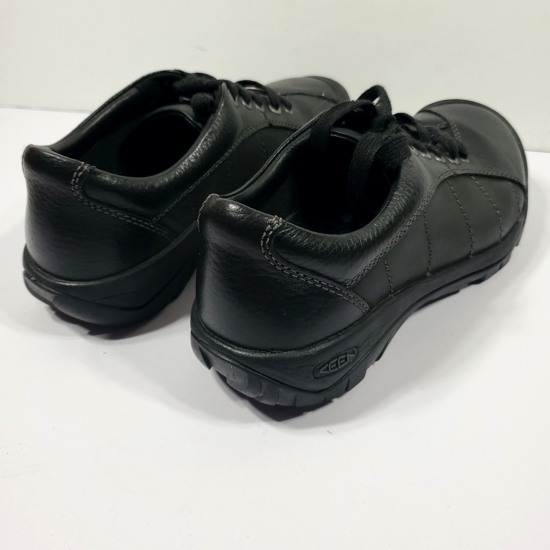 Scarpa da trekking Keen Presidio donna taglia 9 in pelle nera outdoor casual sneaker larga