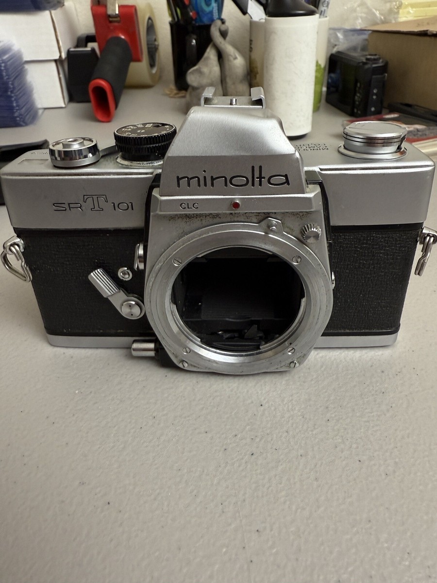 Minolta SRT 101 SLR Film Camera MC Rokkor-PF 55mm F1.7 from JAPAN