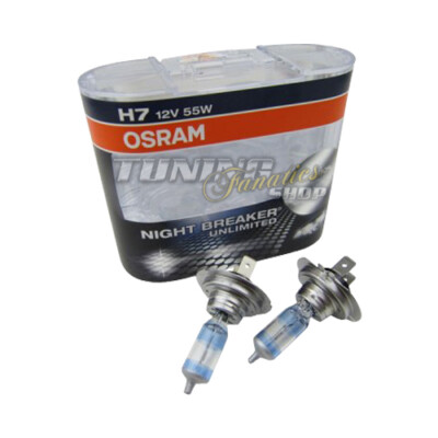 Für ABBLENDLICHT 2x Osram H7 NightBreaker UNLIMITED Plus +110% 55W Birnen #22