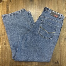 Bklyn Jeans Mens Baggy Wide Legs Vintage 90s Y2K Streetwear Skater Grunge Sz 36
