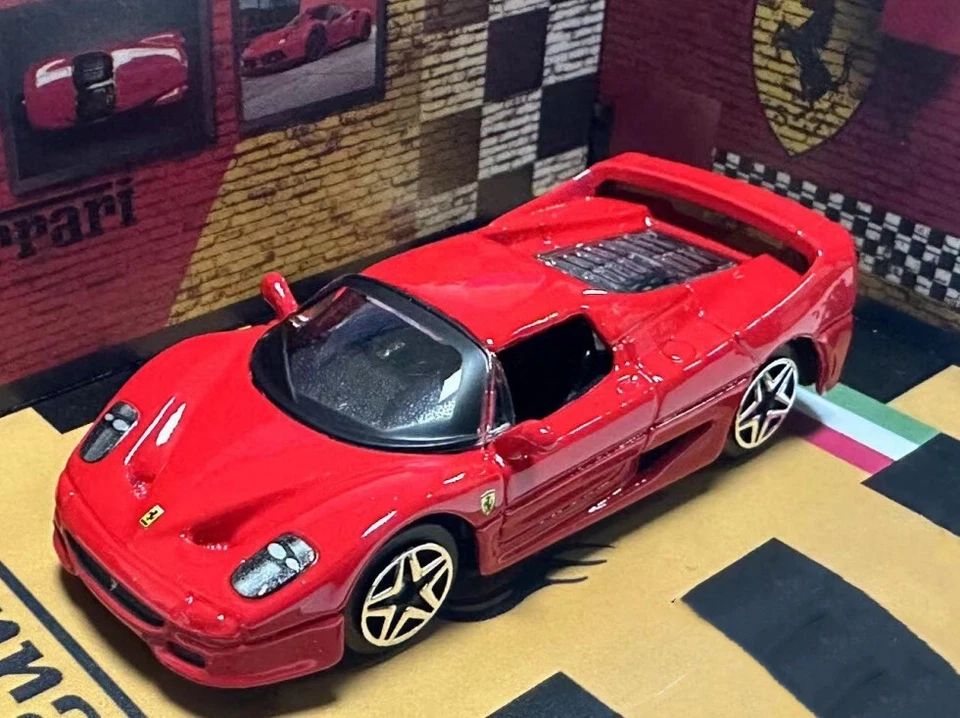 Bburago 1:64 FR F50 Diecast Metal Model Toy Car - New in Box, Red - Image 2 of 4