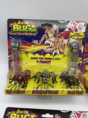 Vintage Real Squish Bugs Monsters Hornet Spider Empire 1996 Full