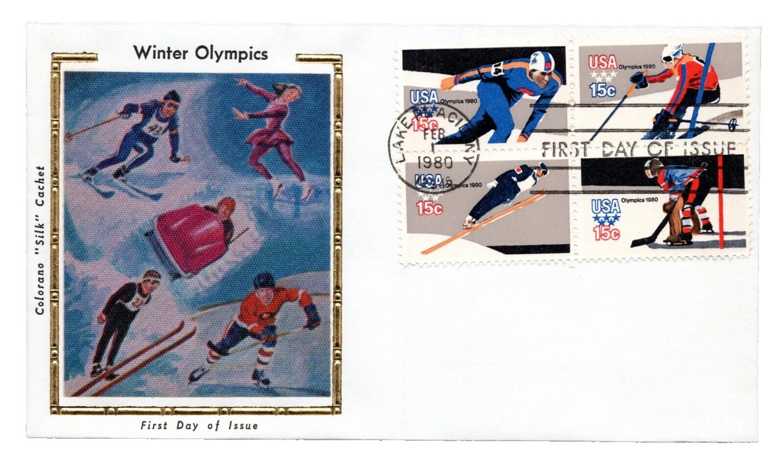 First Day of Issue Olympics United States Stamps