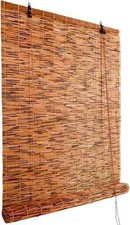 Rollo Sichtschutz Jalousie Bambus Sonnenschutz Vorhang für Fenster Raffrollo