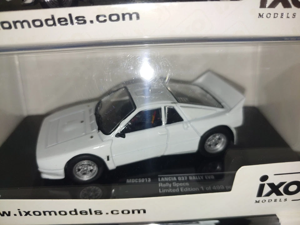 1x IXO MDCS013 LANCIA 037 Gr.B Plain body White TEST CAR Ready To Race 1:43 RARE - Immagine 3 di 4